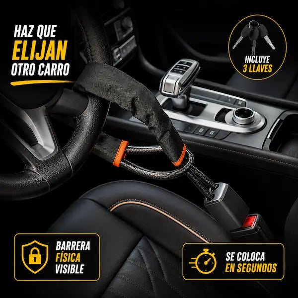 SteerLock Pro™ — Candado Antirrobo para Volante
